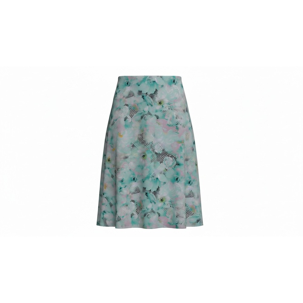 Robert Rodriguez Estelle Scuba Skirt Womens 10 Mint Green NWT Floral Geometric